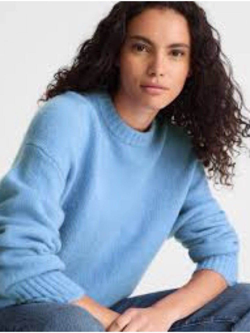 Madewell Relaxed Crewneck Sweater in Sky Blue
